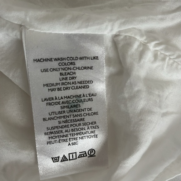 Urban Outfitters UO Sandra Ruffle Midi Maxi Dress Smocked Tiered Gauzy White M - Picture 13 of 14